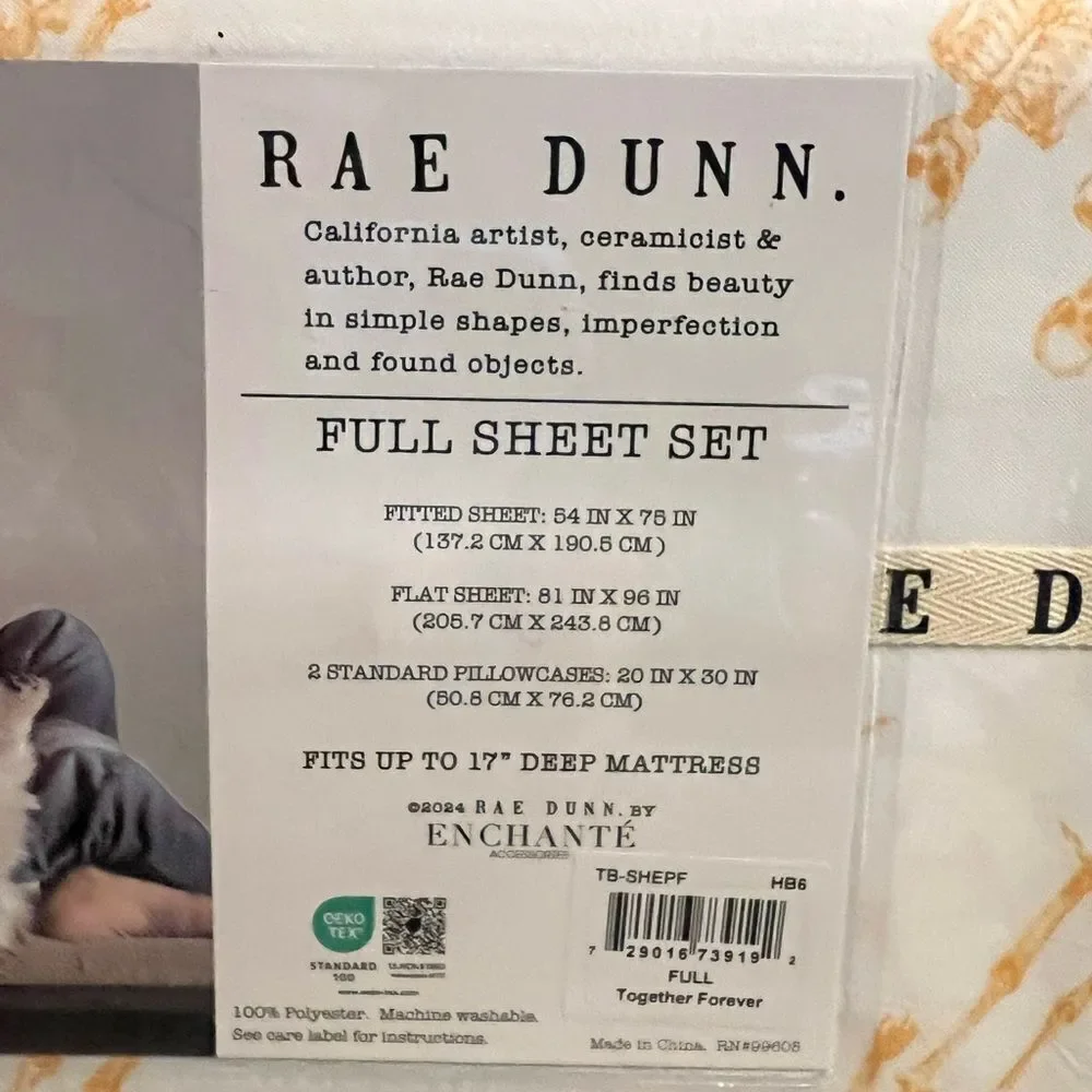 Rae Dunn Skeleton Halloween Full Sheet Set